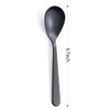 FULLYWARE Demitasse Espresso Spoon, Matte Black, Stainless Steel, Satin Coffee