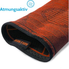 AGILE NOW® Elbow Support Stabilises & Protects Joints - Non-Slip Tennis Elbow Bandage for Men & Women - Suitable for All Sports Such As Tennis, Weightlifting, Golf & Co (M, Red)