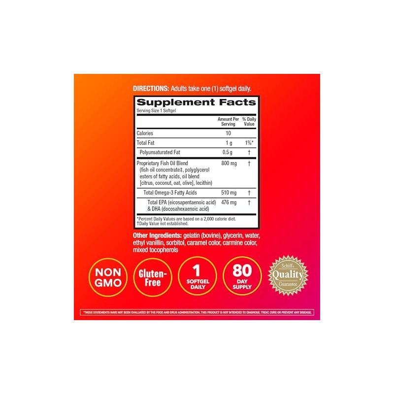MegaRed Advanced Triple Absorption 800mg, 80 softgels - Omega-3 Fish