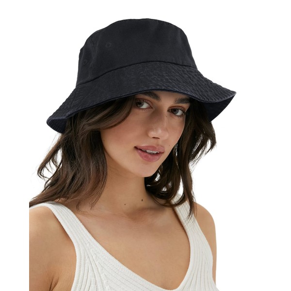 Camptrace Bucket Hat for Women Men Canvas Washed Cotton Trendy