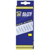 Elite Hockey PRO-S700 Waxed Molded Tip Hockey Skate Laces (White/Navy,
