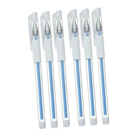 Ipetboom 6pcs Beauty Pen Tattoo Markers for DIY Hair Tattoo Tool Pen Position Pen Cosmetics Grooming Pen Marking Pen for Eyebrow Position Pen Face Sky-blue Plastic