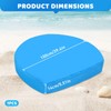 LCUHAVA Sandpit Cover Shell Shape 100 x 15 cm Tarpaulin