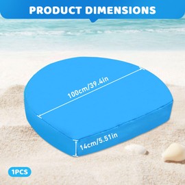 LCUHAVA Sandpit Cover Shell Shape 100 x 15 cm Tarpaulin Sandpit Round Blue Sandpit Cover Sandpit Tarpaulin Suitable for Water, Shells and Sand