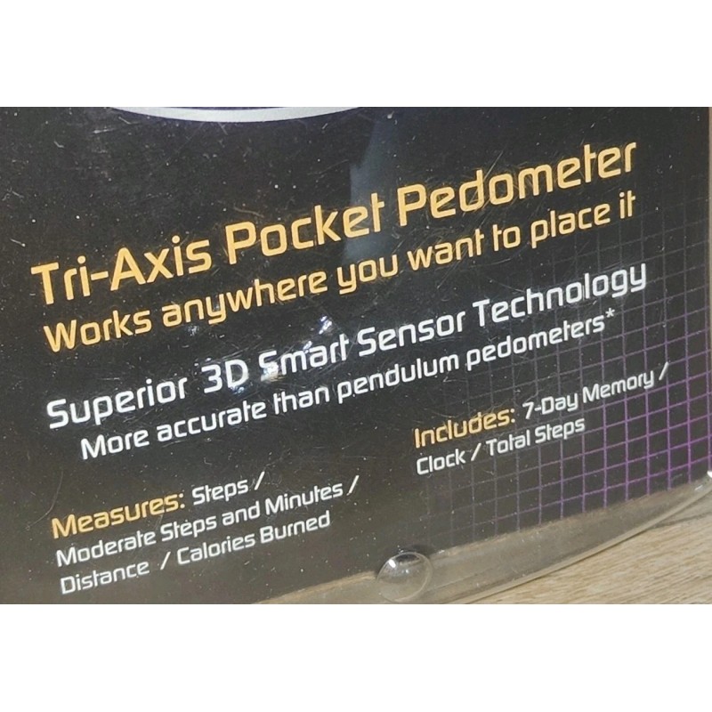 OMRON GO SMART TRI-AXIS POCKET PEDOMETER WITH A BRAIN HJ-303