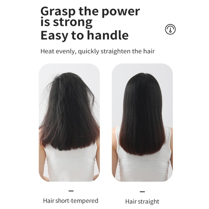 Hair Straightener Brush 3D Teeth Multi Temp Modes PTC Uniform