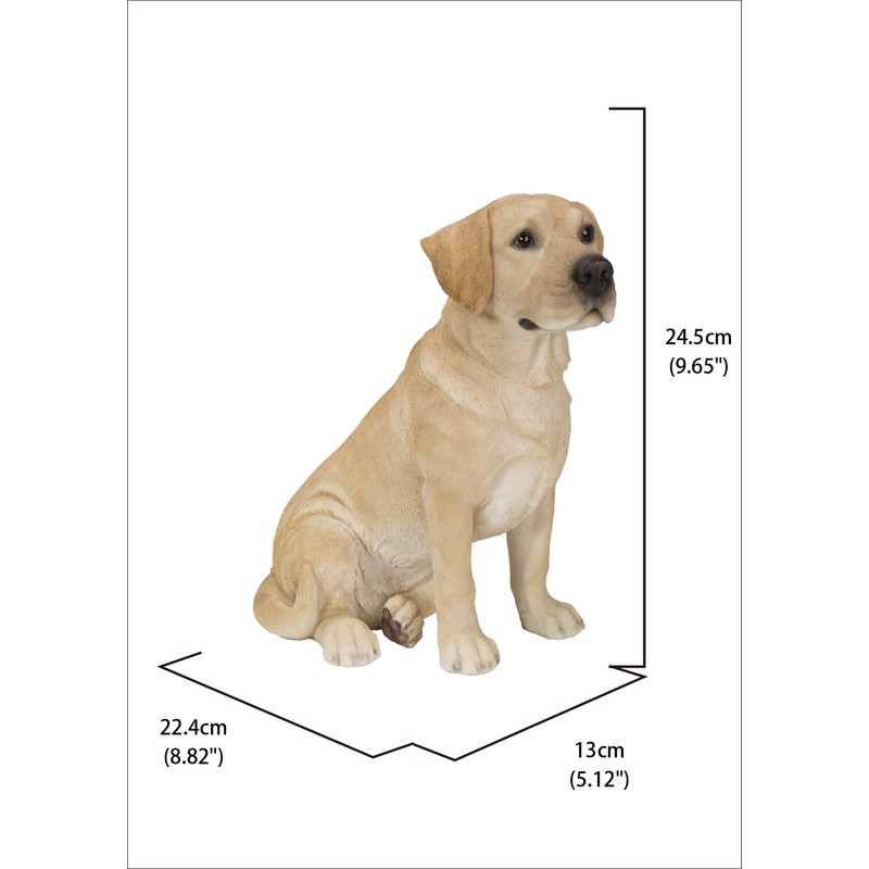 Hi-Line Gift Sitting Brown Labrador, Beige
