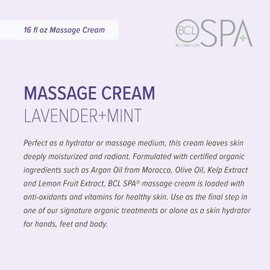 Bio Creative Lab Spa Massage Cream, Lavender, 16 Ounce
