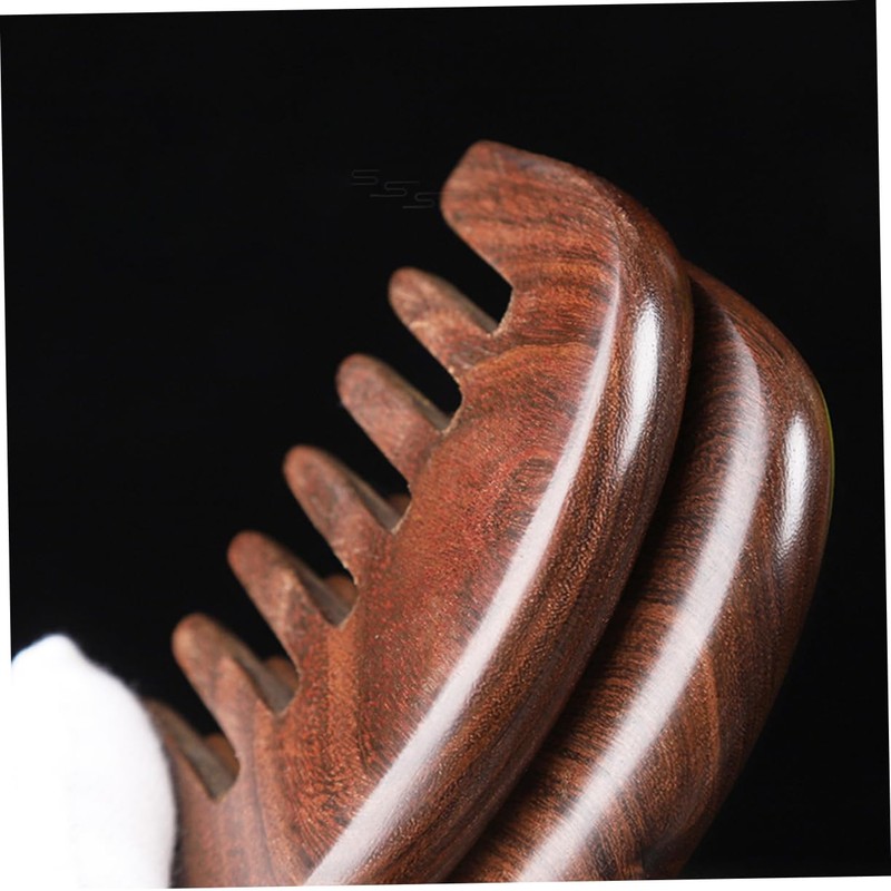 Healeved Natural Wooden Wide Tooth Comb for Scalp Massage Skin