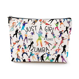 NGZS Funny Zumba Gifts for Women Dance Gifts for Zumba Lovers Makeup Bag Zumba Fitness Gift Cosmetic Bag for Zunba Lover Girl Friend Coworker Sister Dance Teacher Student Dancer Birthday Christmas