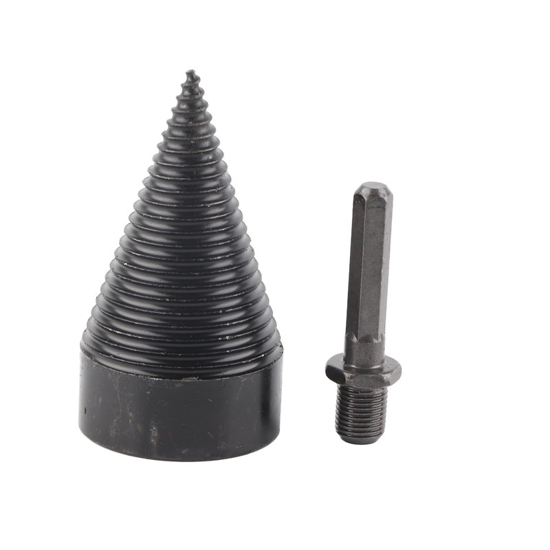 Firewood Log, Drill Bit Wood Splitter Carbon Steel Splitting Splitters
