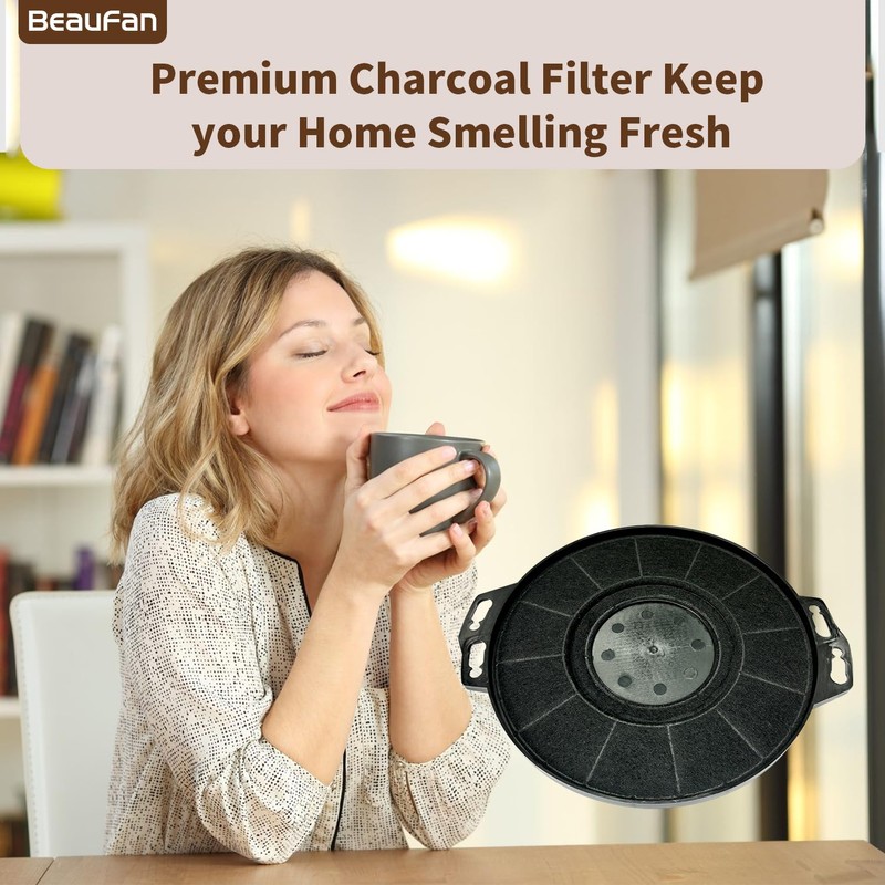 Beaufan 2 Pack CACF006 Charcoal Filters Replacement for CIARRA Range
