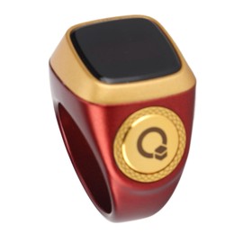 Smart Counter, Portable Finger Tally Counter with 0.49in Screen, Electronic Finger Counter with CNC, for App, Built in Rechargeable Battery, 20mm Size (Brown)