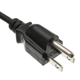 CableWholesale 3 feet Computer/Monitor Power Cord, C13 Female to NEMA 5-15P Male Plug, 3 Pin, 18 AWG, SVT, 10 Amp, C13 to Nema 5-15P Power Cable for PC/Monitor, Black