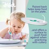 doddl Baby and Toddler Plate, Non-Breakable, Non-Slip, Dishwasher Safe, Helps