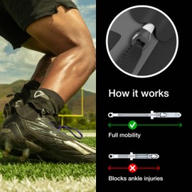 BETTERGUARDS 2.0 Ankle Support Brace, Double Compression Sleeve for Men and Women. Ultralight Wrap. Maximum Protection for Ankle Injuries for Basketball, Soccer & Other Sports - Black (L, Left)