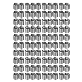 100Stück Gewindereduzierungsmutter Reparatureinsatz Kit Rohrverschraubung Reduzieradapter Edelstahlbefestigungszubehör M6x1 (mm) (2D)