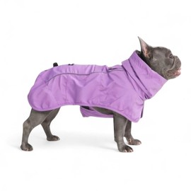 Spark Paws Dog Raincoat, Waterproof Windproof Rain Jacket, for Small Medium Large Extra Large Dogs, Reflective Breathable Full-Body Coverage Dry Suit - Purple - L