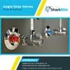 SharkBite 1/2 x 3/8 Inch Compression Angle Stop Valve, Loose