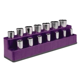 3/8" Drive 14 Hole Purple Impact Socket Holder (MTS1489) Category: Socket Holders