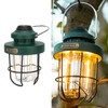 Retro LED Camping Lantern Portable Multifunctional Rechargeable Tent Light for
