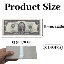 140Pcs Fake Notes, Prop Money for Birthday Party,Education,Play Board And Advertisinggames(7 Models)