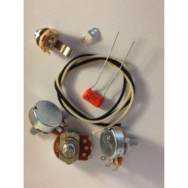 Axegrinderz Tone Products US Spec Wiring Harness Kit For Jazz Bass .033uf Sprague Orange Drop
