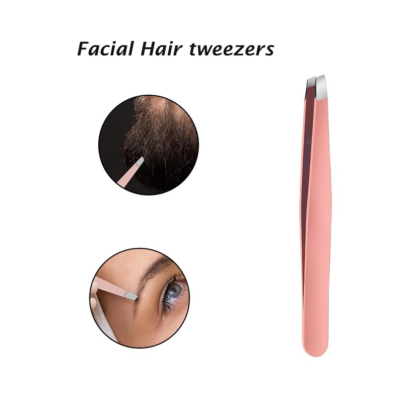 Ingrown Hair Tweezers, 5 Pcs Precision Blackhead Tweezers, Exquisite Black