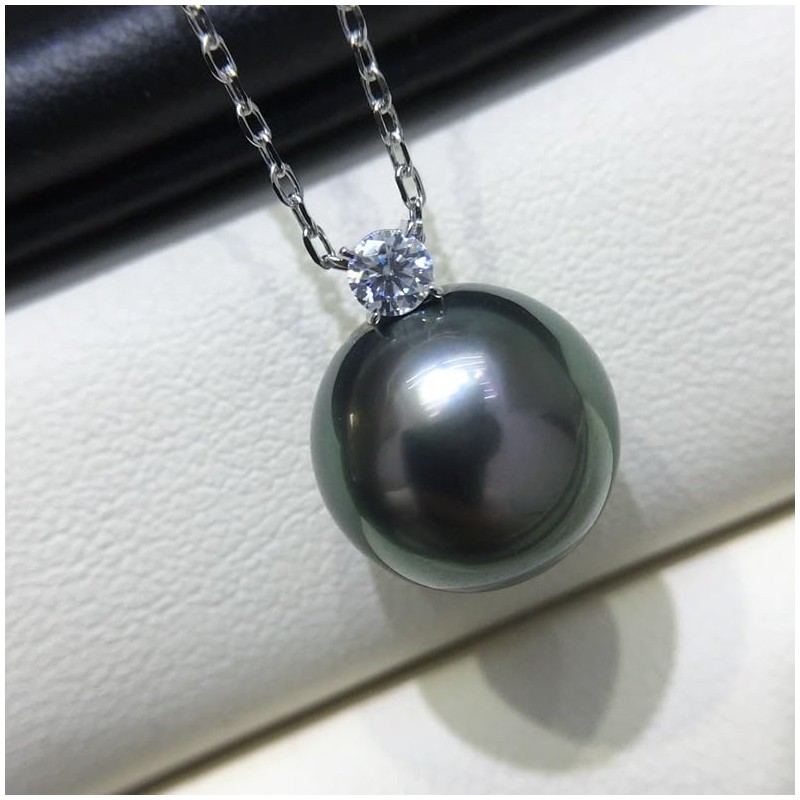 Tahitian Black Pearl Necklace,Quality Handpicked AAA Tahitian Black Pearls