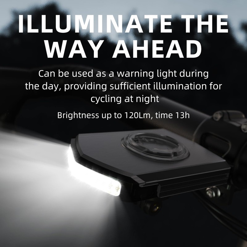 CYCLAMI Front Lights, Bike Lights Compatible with Garmin/iGPSPORT Bike Computers,