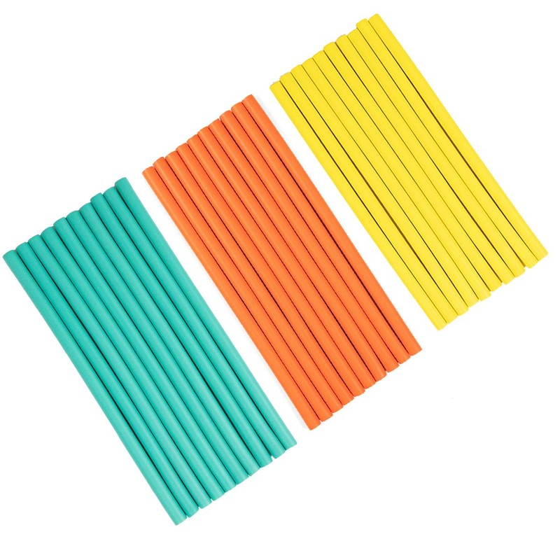 Paquete de 3 rulos flexibles para el pelo de espuma