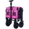 Unbranded Expandable Dual-Layer Utility Wagon Grocery Cart for Camping, Shopping