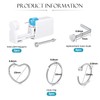 WillTen 12Pcs Nose Piercing Kit with 20G L Shape Nose