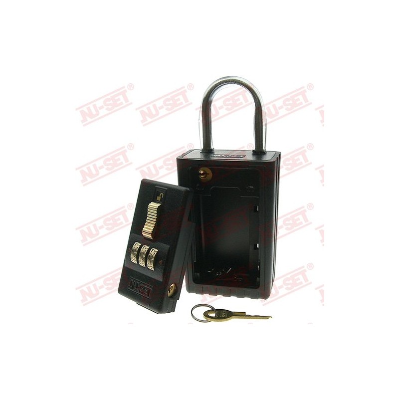 NU-SET Lock | 3 Digit 26-Alpha Combination Lock Box |