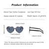 Heart Shaped Party Glasses Rimless Heart Shaped Hippie Colored Glasses