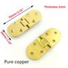 Generic 2PC 180 Degree Copper Flap Hinges, Semicircle Hinges for