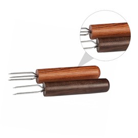 Healeved 2pcs Moxibustion Extender Tool with Comfortable Wood Handle Moxa Roll Therapy Extension Needles for Safe and Moxibustion Treatment