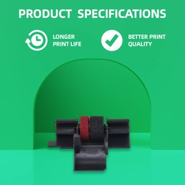 Cosob 10 Pack Compatible Ribbon Replacement for IR40T Black RED CP13 MP-12D Use with Casio hr-100tm Ink,Sharp EL-1750V, EL-1801V,HR-100TM,HR-170RC,Canon P23-dhv CP13 Printer (Individually Sealed)