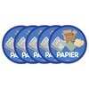 PrintAttack P040 6+1 Set Waste Separation Stickers, Scratch, Weather and
