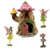 PRETMANNS Fairy Garden House Kit - Colorful Accessories, 7" House