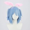 Cosplay Wig, Toda Pekora Blue White Gradient Heat Resistant Wig