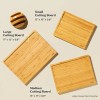 Durable Natural Bamboo Cutting Boards - 3 Pack with Stylish
