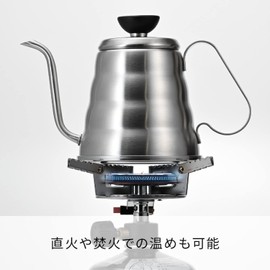 HARIO O-VKB-70-HSV V60 Metal Drip Kettle, Vono, Silver, Practical Capacity, 16.9 fl oz (500 ml), Hairline Silver