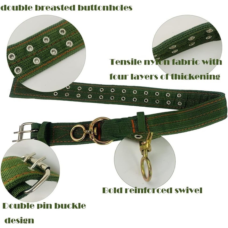 Nylon Livestock Collar Adjustable Cattle Collar with Cow Bell for