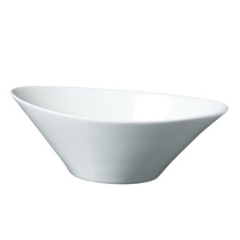 Fortessa Fortaluxe SuperWhite Vitrified China Dinnerware, 10-Inch Oval Serving Bowl Set of 3