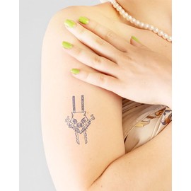 Inkbox Temporary Tattoos, Semi-Permanent Tattoo, One Premium Easy Long Lasting, Waterproof Temp Tattoo with For Now Ink - Lasts 1-2 Weeks, Inosuke, 4 x 4 Inches