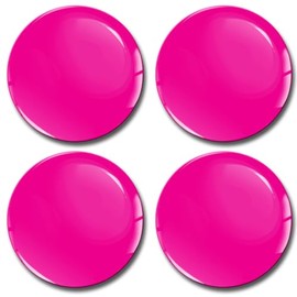 SkinoEu 4 x 65mm 3D Gel Car Wheel Centre Universal Rims Hub Center Stickers Decals For Caps Vehicle Auto Tuning Emblem Pink A 965