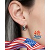 Elaximn Vintage 14K Gold Plated Flower 4th of July Independence