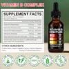 Vitamin B Complex Liquid Drops, 60ml High Strength B-Vitamin Complex
