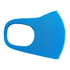 IKEPLUS MA12 Sports Mask, Mesh Mask, Light Blue, LL, Set of 5